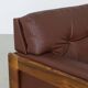 Danish Sofa in Leather and Rosewood by H. W. Klein for Bramin, 1970s