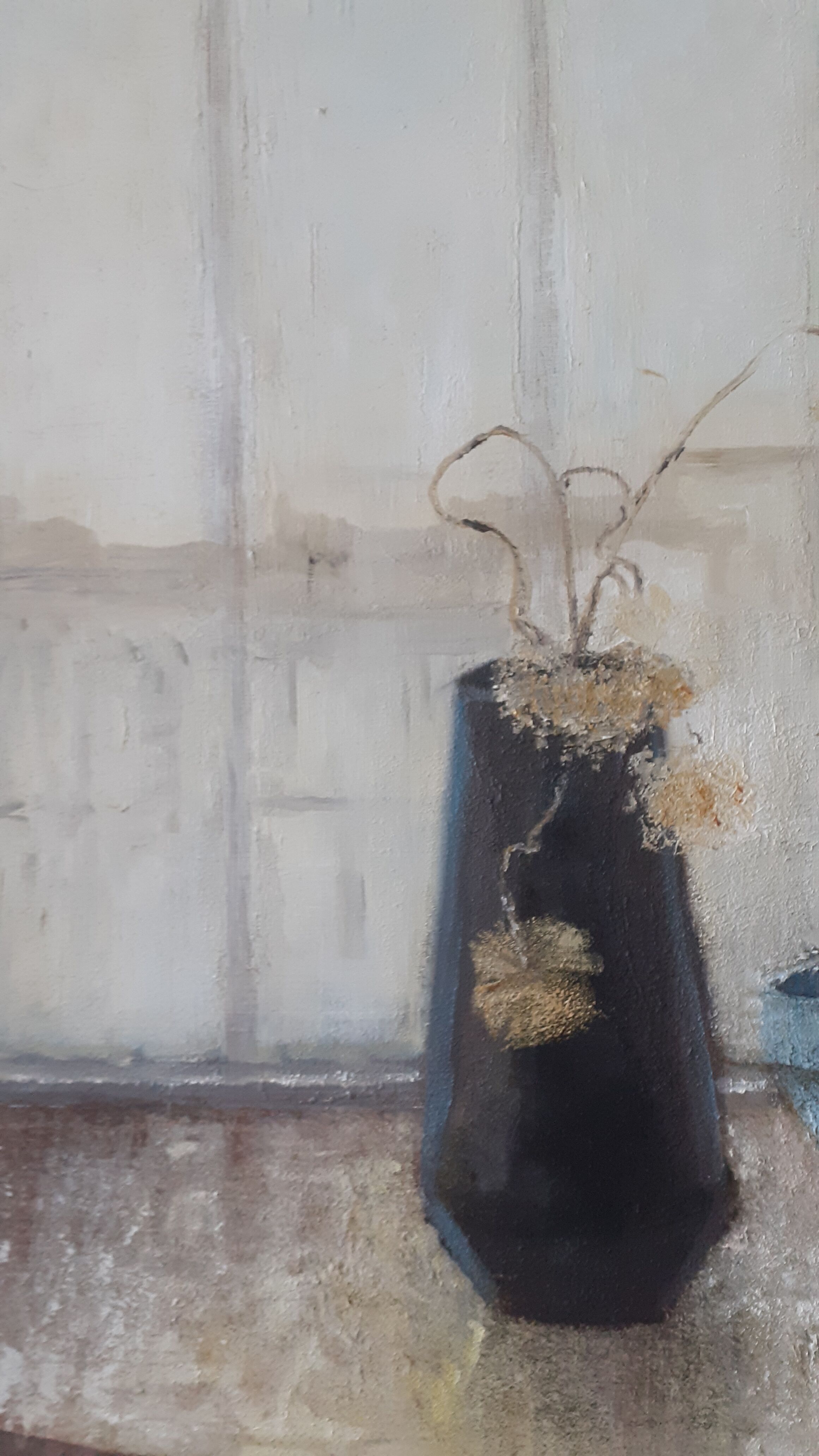 Still life in wicker chair