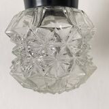 Vintage molded glass ceiling light