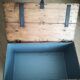 Old waxed wood chest