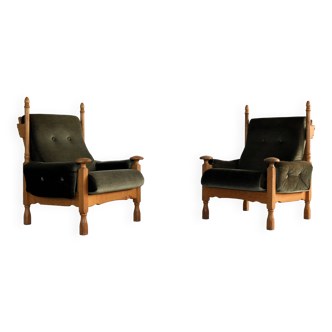 vintage armchairs | brutalist | 1950s easy chairs