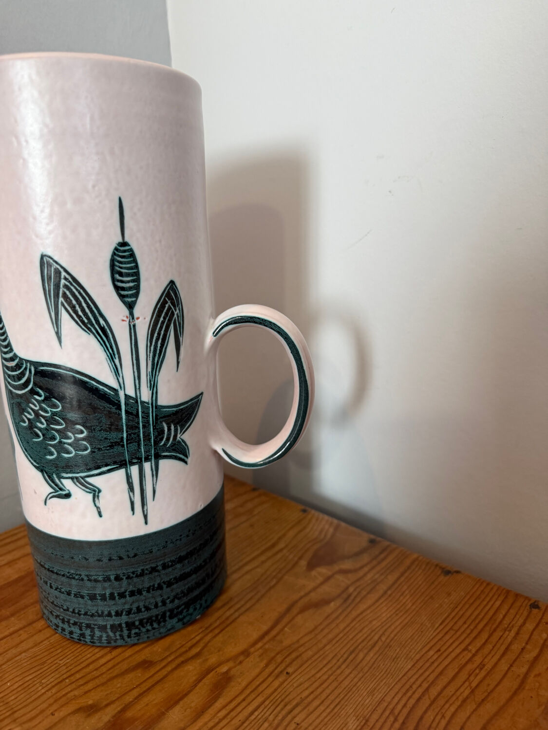 Glazed ceramic vase by Yvon Roy from Durtal, vintage 60s model.