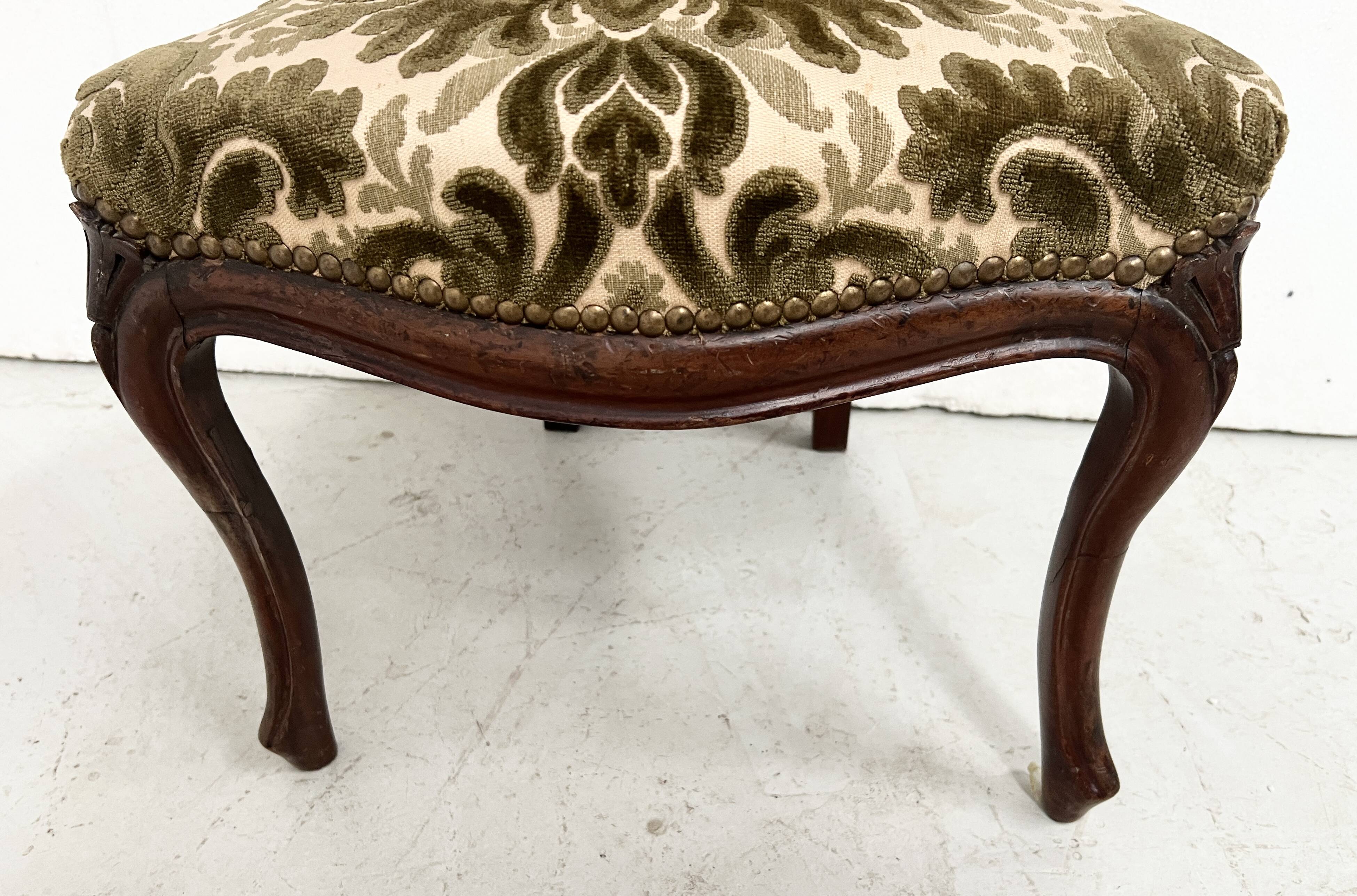 Chaise Chauffeuse d'époque Napoléon III en Acajou XIX siècle
