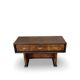 Italian burl walnut art deco console table, 1930s.
