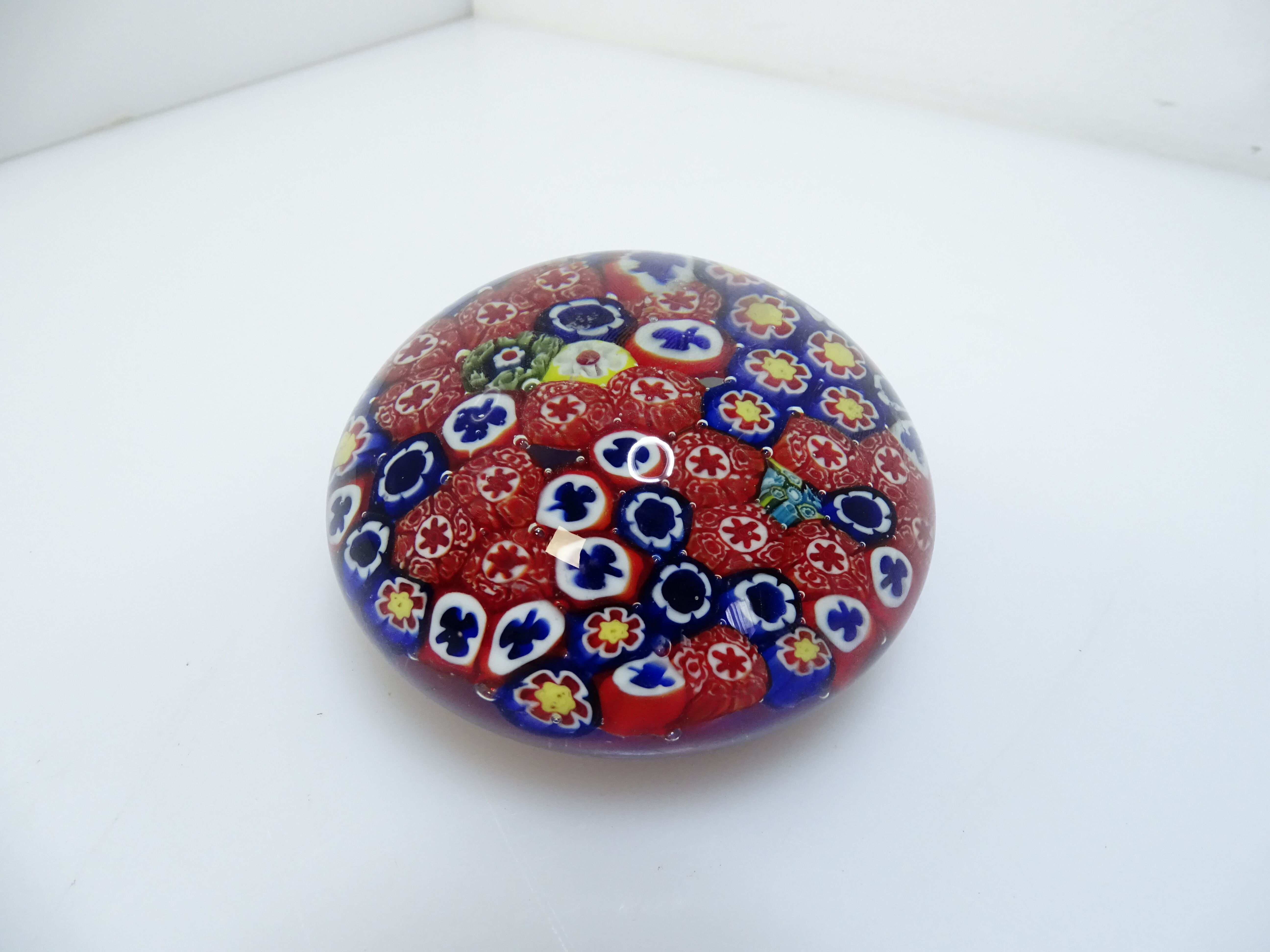 XXL paper press Murano Millefiori diameter 10 cm