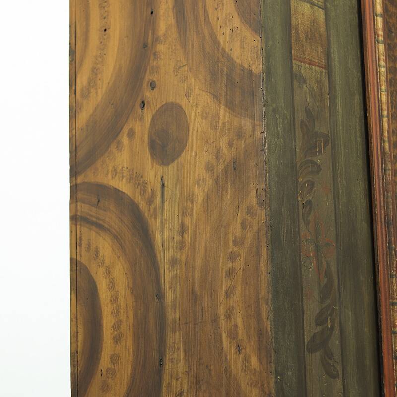 Painted Folk Art Bridal Cabinet 1830