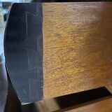Louis XV style tomb chest of drawers in marquetry and marble