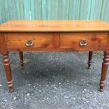 Louis Philippe style farmhouse table in solid cherrywood