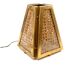Ensemble de 2 lampes régence hollywoodiennes en laiton et paille viennoise, Italie 60's / 70's