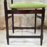 Six chaises des années 50 - bois verni