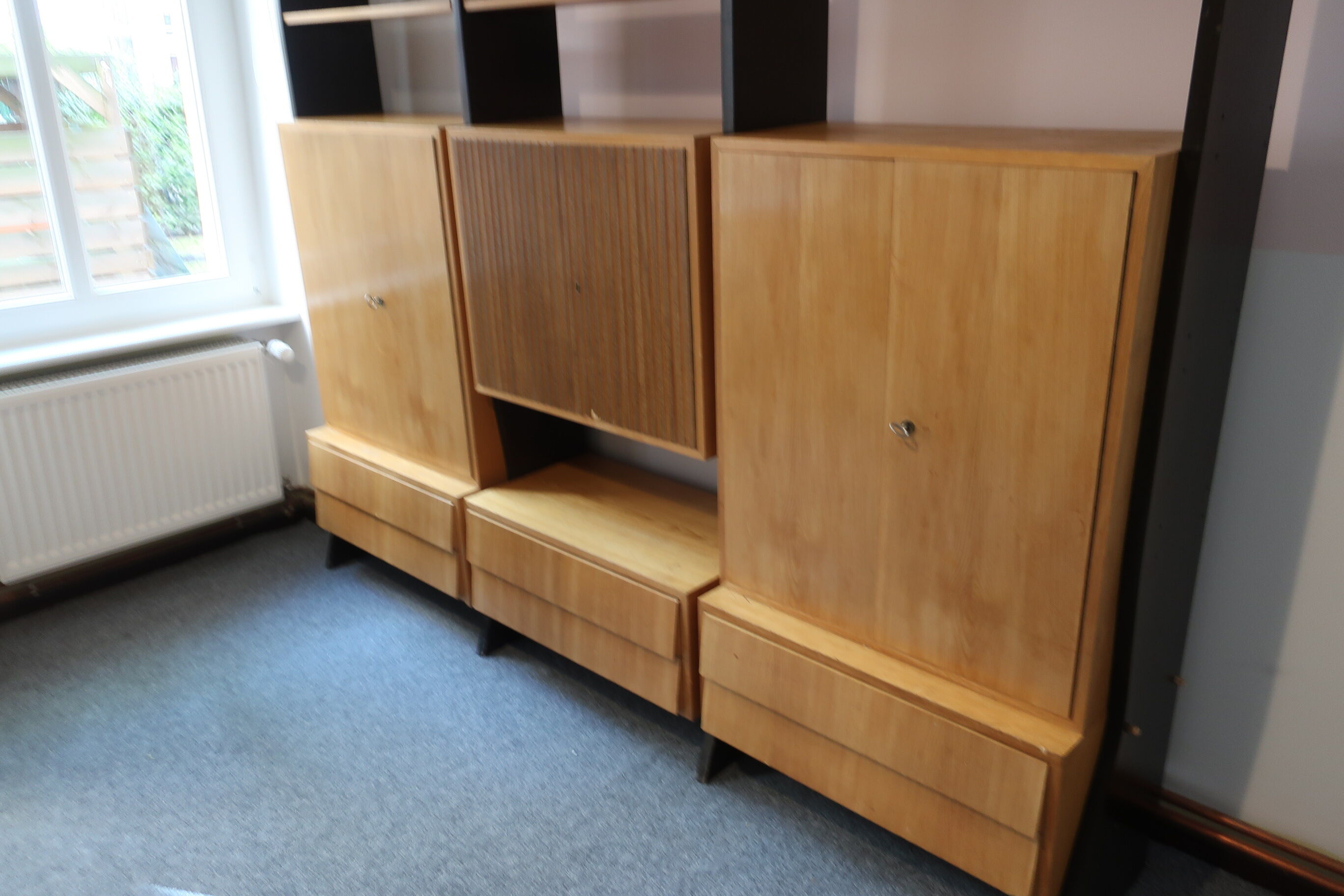 1950s foot library by designer Erich Stratmann, modular