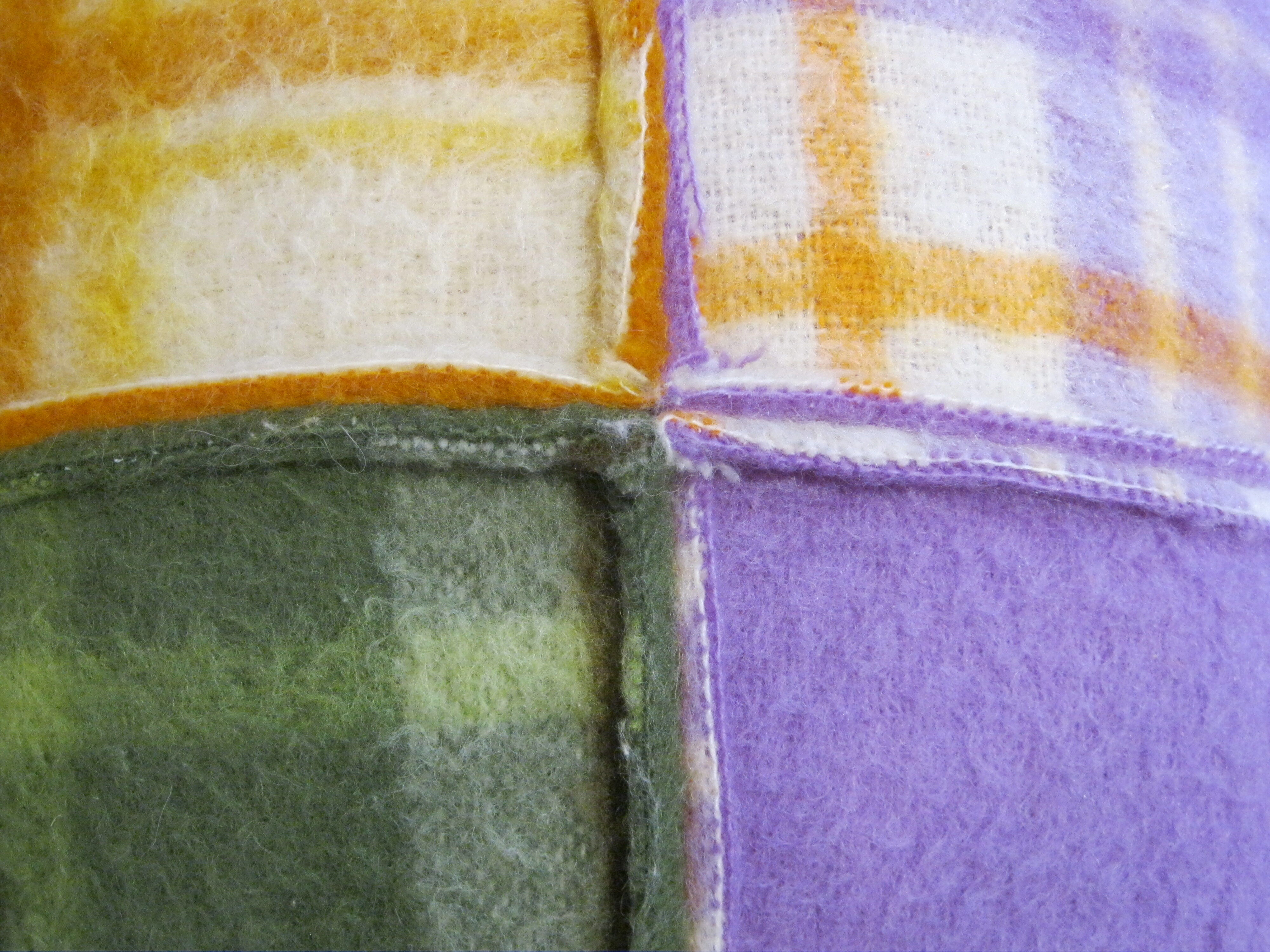 Boiled wool cushions
