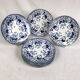 Creil & Montereau nineteenth series, Flora model. Ten flat plates