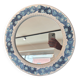 Handmade floral ceramic mirror