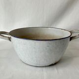 Old enamelled pot