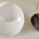 Table lamp globe opaline XXL diameter 30 cm - mid 20th century