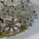 1960s/70s Ceiling Lamp Ernst Palme made of brass and glass, Germany