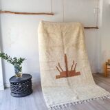 Handmade pure wool rug, size 100 x 200 cm