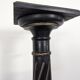 Napoleon III side table in blackened wood with a twisted column.