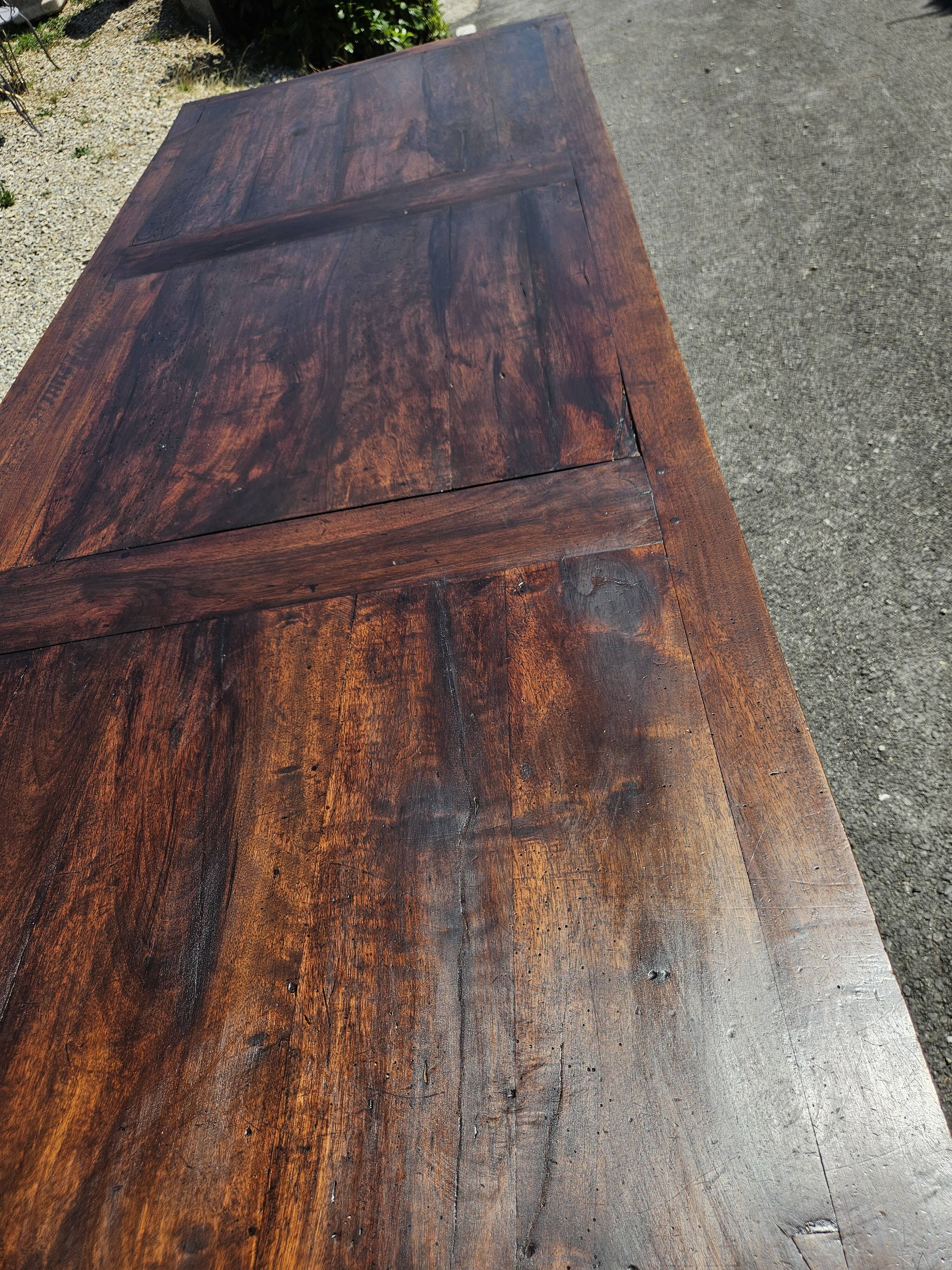 Large 19th-century walnut table