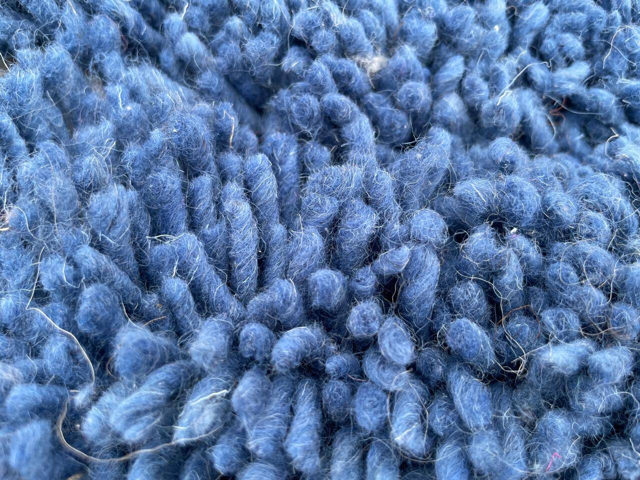 Handmade natural Berber rug 3x2 m