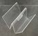 W magazine rack in plexiglass, France 1970s