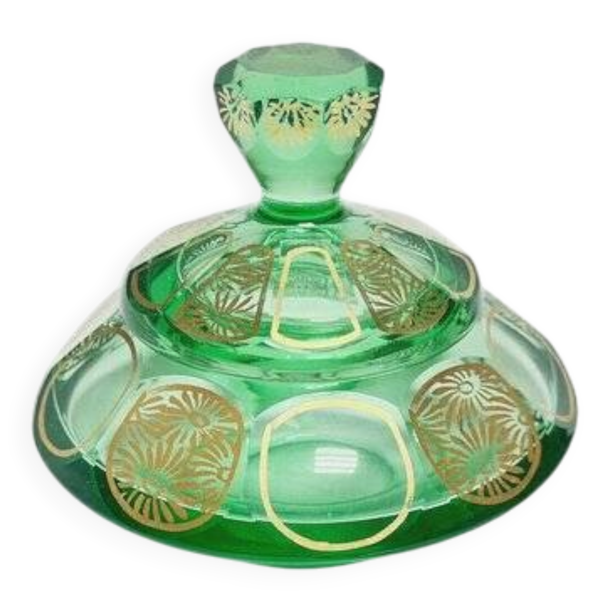 Art Deco candy dish from Moser, former Czechoslovakia, 1960s