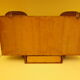 Art Deco extra furniture 1920/1940 to install or fix, wooden, central mirror, 2 doors, 1 drawer
