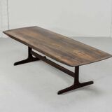 Large Fristho Dutch Design Rosewood Coffee Table for Topform, 1970s