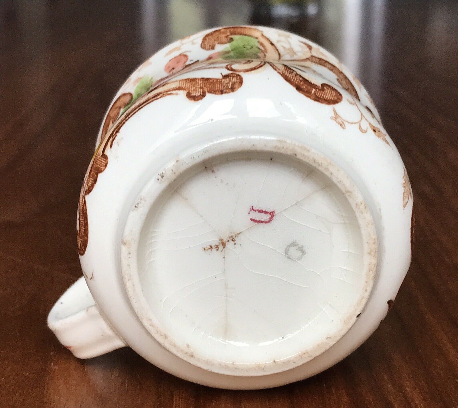 Cup Digoin Sarreguemines xix è décor to chinese guitar player