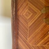 Set of 2 rosewood and marquetry bedside tables