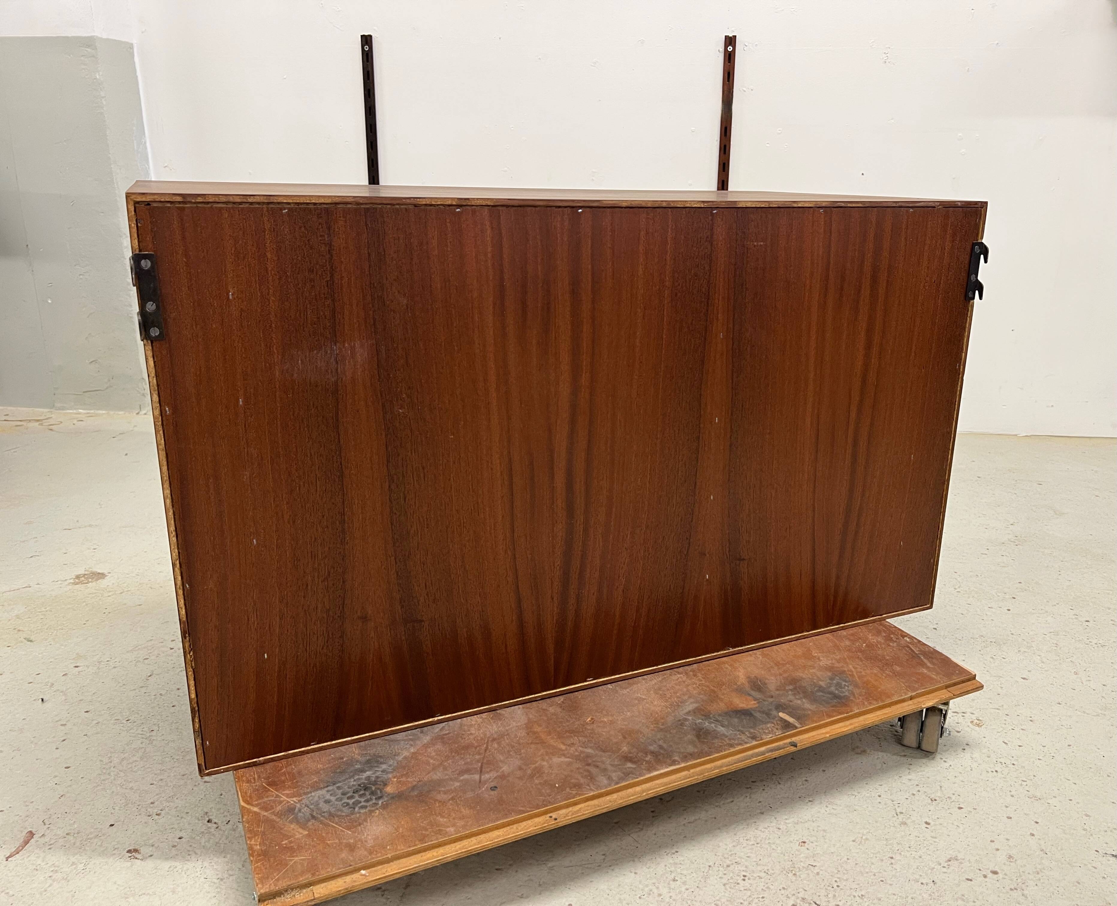 Rosewood Tambour Door Cabinet By Kai Kristiansen For Feldballes