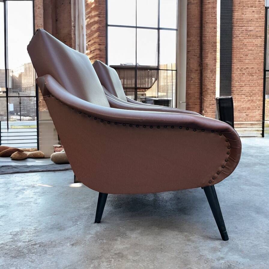 2 Vintage Armchairs - Mid Century Modern Style