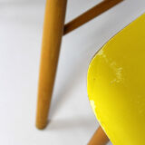 Set of 4 vintage wooden dining chairs from Ton 1960s