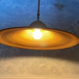 Suspension in reed pencil with extendable brass stem, Italy, mid-century modernism.