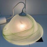Vintage 80's murano glass pendant light