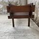 Small modernist oak planter from the 1950s