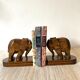 Serre livres éléphant en bois