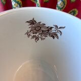 Tasse et sous-tasse fleurs marron Vaisselle anglaise