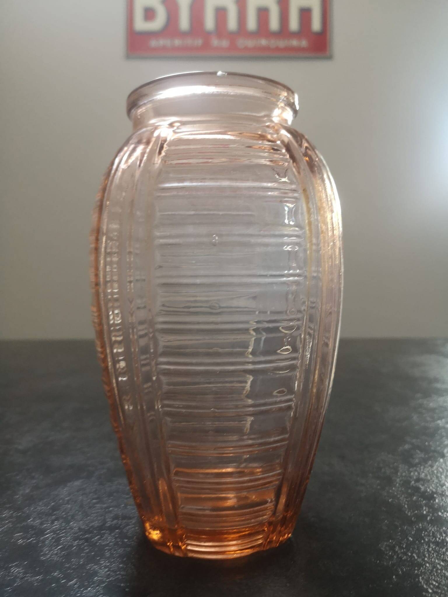 Art deco glass vase 1930