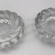 Pair of twisted round candlesticks in baccarat crystal stamped