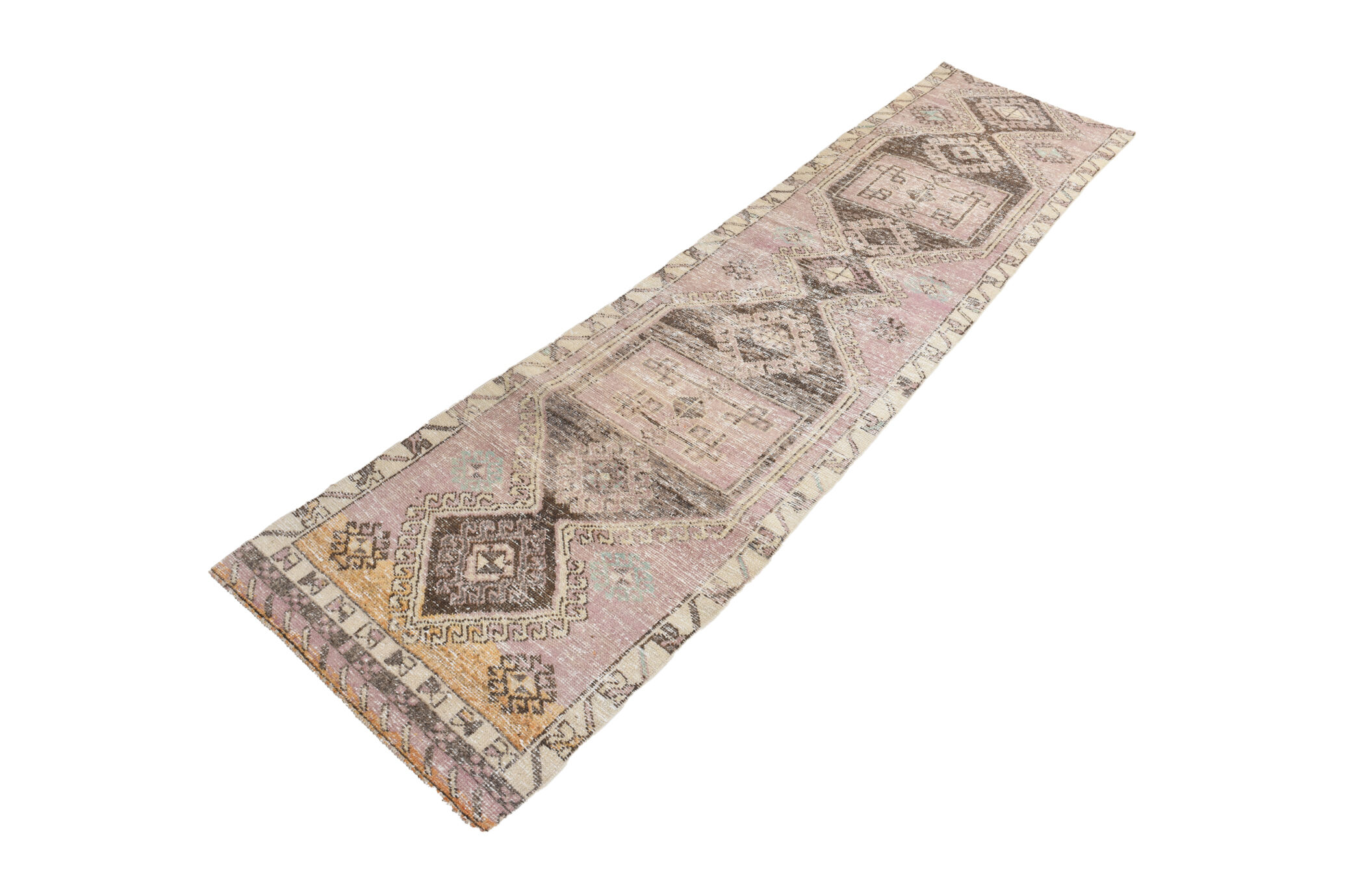 2x10 Vintage Antique Runner Rug, 75x305Cm