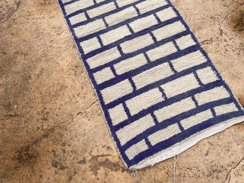 Handmade Moroccan runner 400cm x 70cm