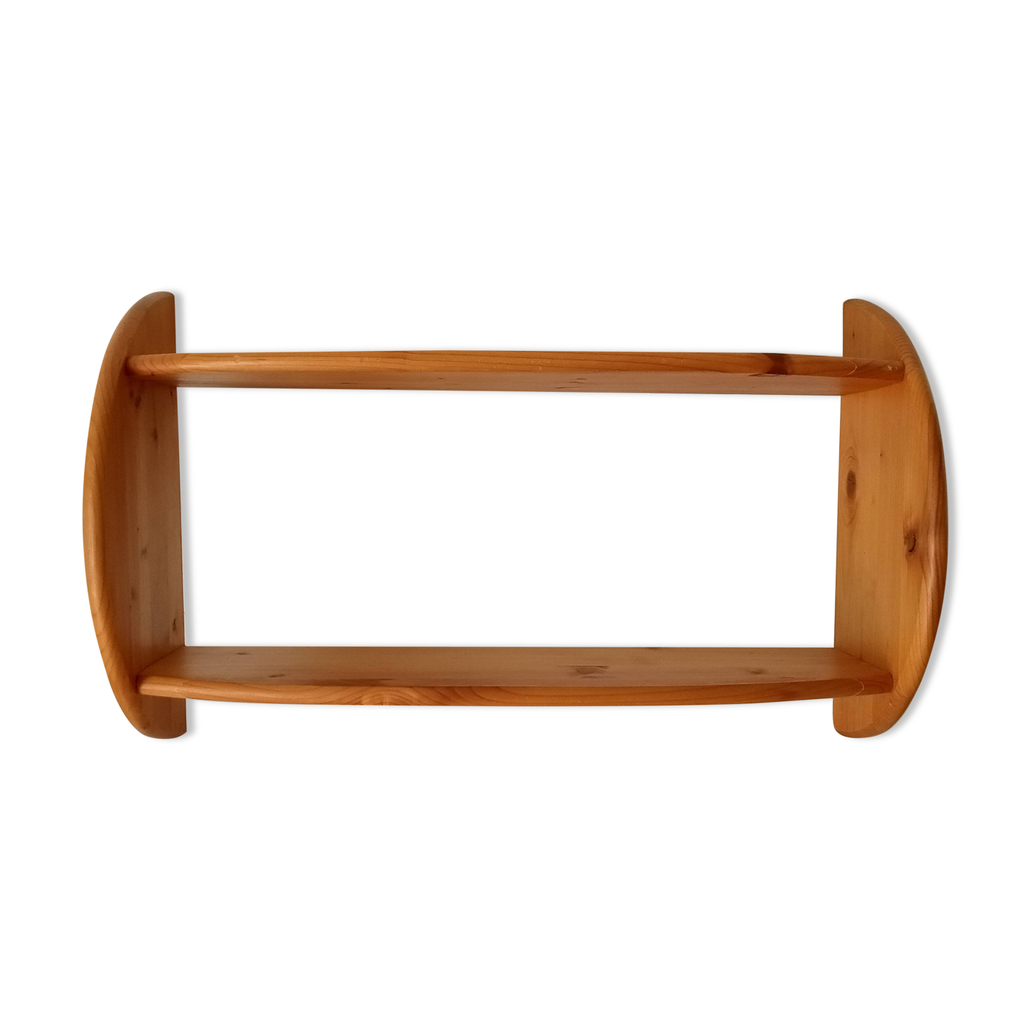 Vintage 90s pine wall shelf