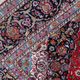 1920s handmade antique wool medallion rug, red & navy, 298 × 411 cm - 1C1302