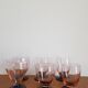 Set of 6 two-tone old art deco glasses