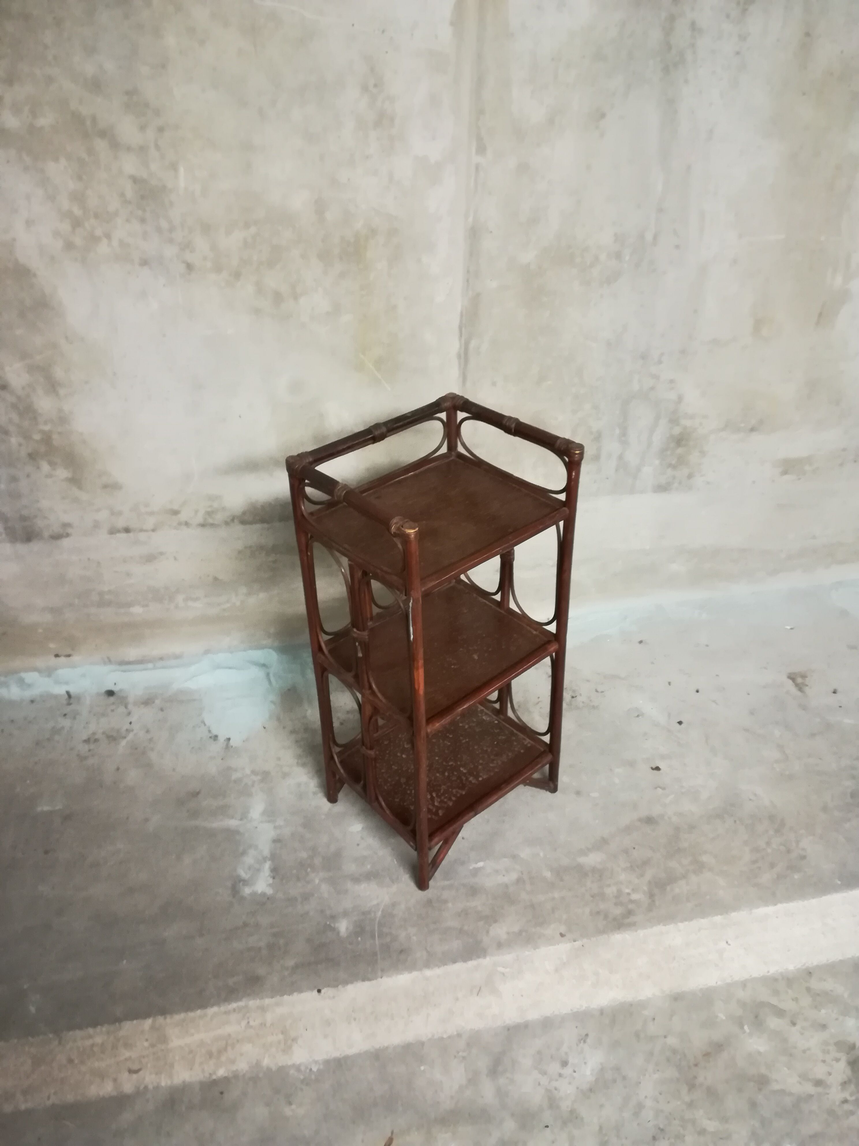 rattan shelf