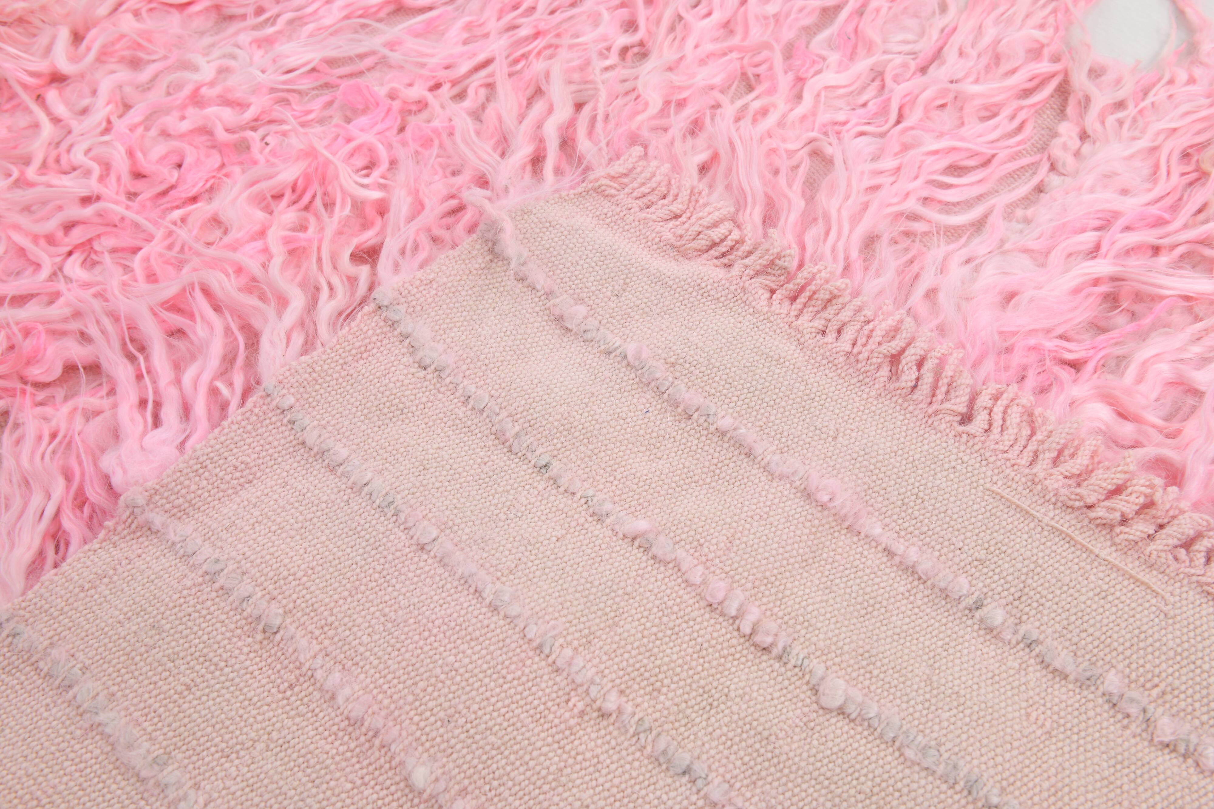 3x10 Dusty Pink Vintage Runner Rug 98x314Cm
