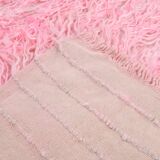 Tapis runeur rose vintage 98x314cm