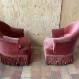 Pair of toad armchairs